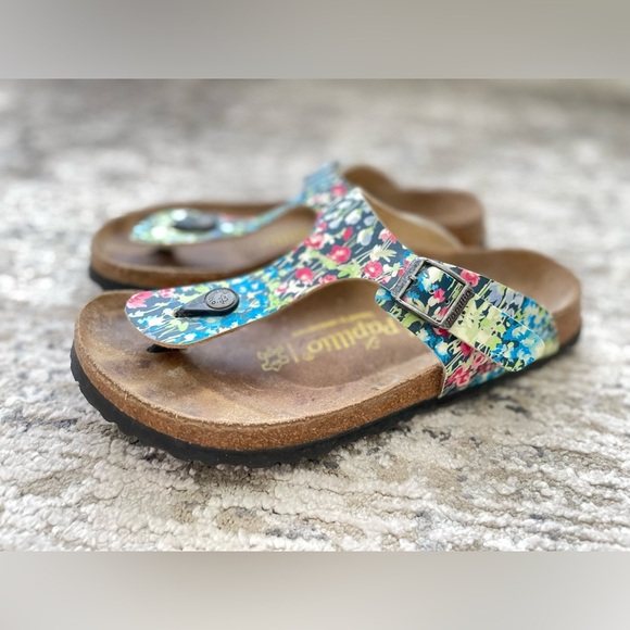 Birkenstock Papillio Gizeh Sandals Womens Siz 39 US 8 Cork Fresh Boho Flowers - Picture 4 of 9